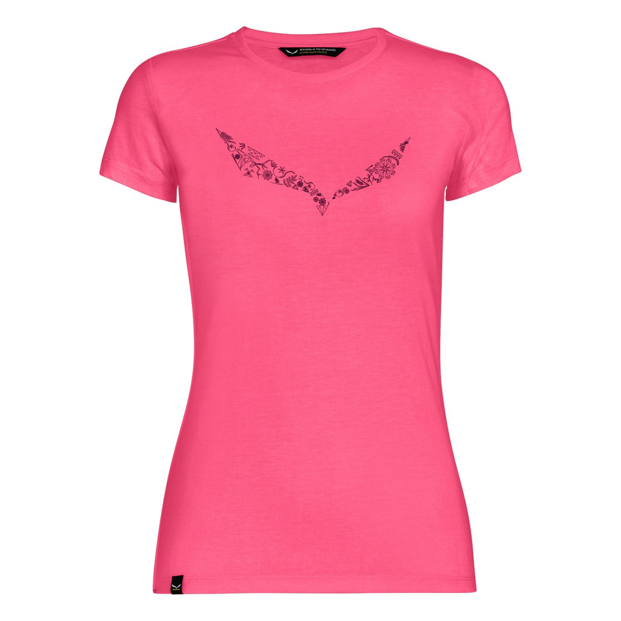 Salewa Solidlogo Dri-Release® Bayan T-Shirts Pembe Türkiye 580293ZQB